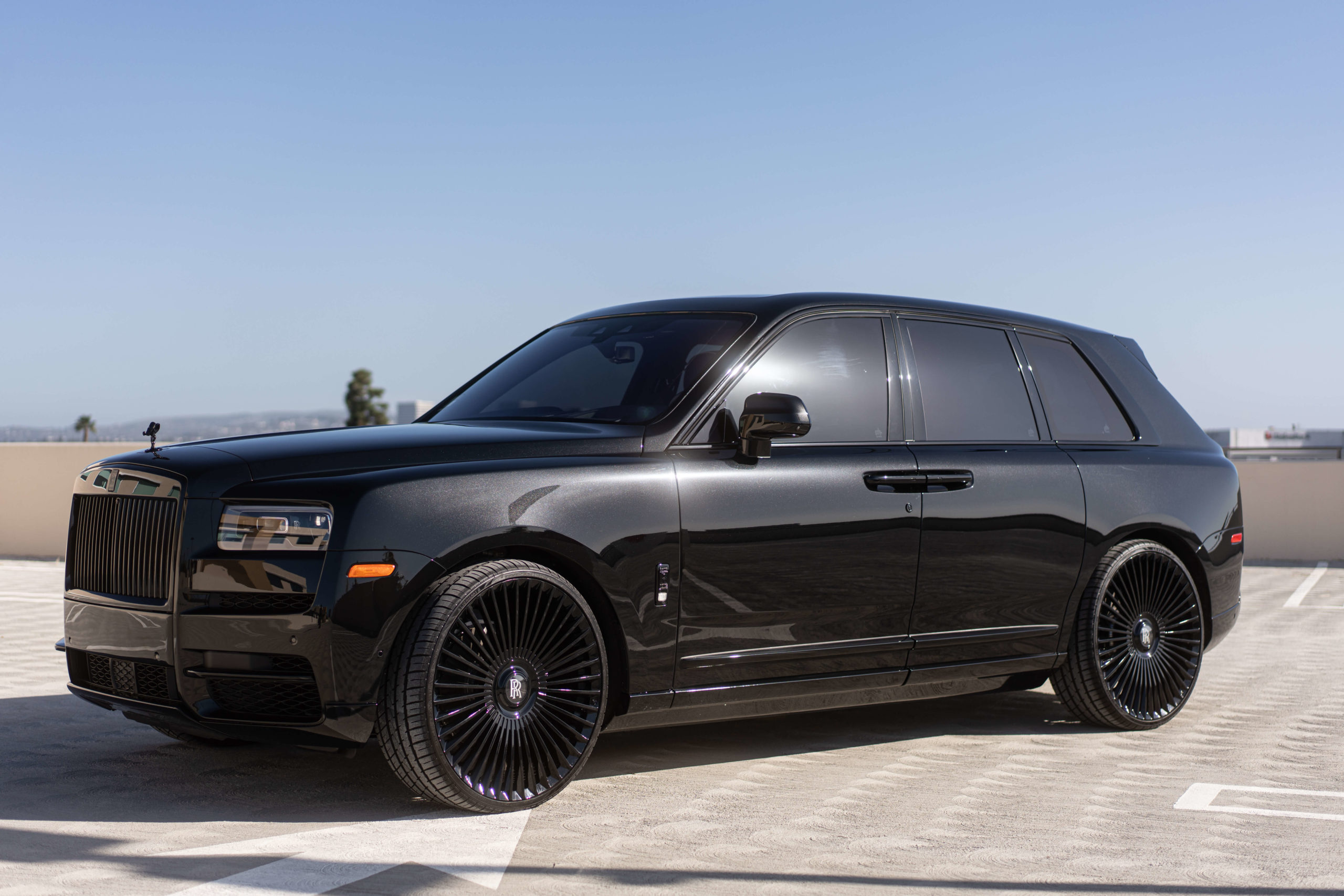 Rolls Royce Cullinan Black on Orange  Luxx Miami Exotic Car Rental Miami   Exotic Car Selections Miami